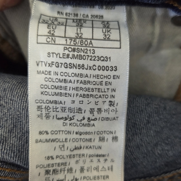 Guess Brit Rocker Slim Tapered Men's Blue Jeans Size 32x32 - Picture 7 of 7